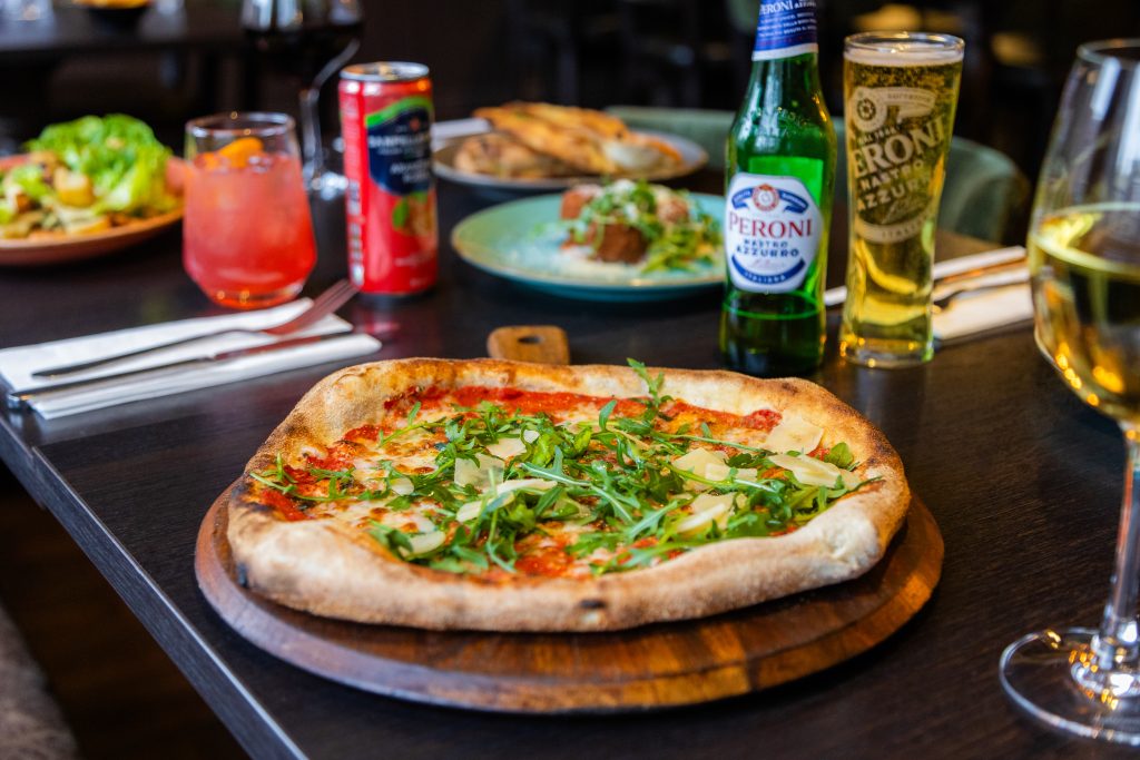 pizza at Marzano's